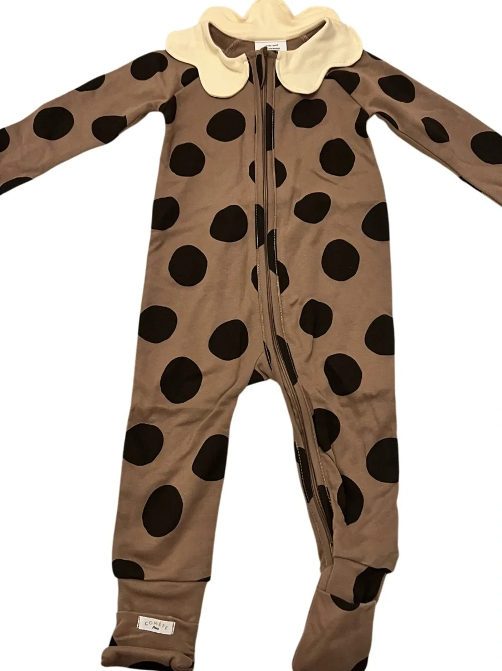 Comete Paris Organic Cotton One Piece Suit/Pajama Size 0-3 Month NWT